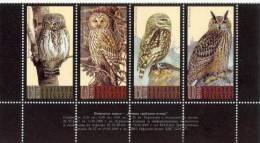 BULGARIA \ BULGARIE - 2009 - Owls - Hiboux - 4v ** Deuxiem Variant - Uilen