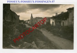 FOSSIEUX-FOSSINGEN-Carte Photo Allemande-Guerre 14-18-1WK-Frankreich-France-57- - Chateau Salins