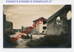 FOSSIEUX-FOSSINGEN-Carte Photo Allemande-Guerre 14-18-1WK-Frankreich-Fran Ce-57- - Chateau Salins