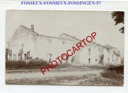 FOSSIEUX-FOSSINGEN-Carte Photo Allemande-Guerre 14-18-1WK-Frankreich-France-57- - Chateau Salins