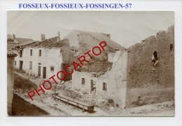 FOSSIEUX-FOSSINGEN-Carte Photo Allemande-Guerre 14-18-1WK-Frankreich-France-57- - Chateau Salins