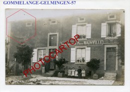 GOMELANGE-GELMINGEN-Commerce-Peter MAINVILLE-1913-Spezerei-Animation-Carte Photo-Frankreich-France-57- - Boulay Moselle