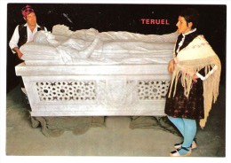 TERUEL, Aragon, Espana: Mausoleo De Los Amantes; Animada, TB - Teruel