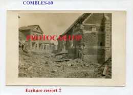 COMBLES-Carte Photo Allemande-Guerre 14-18-1WK-Frankreich-Fran Ce-80- - Combles