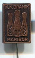 BOWLING - Maribor, Slovenia, Vintage Pin, Badge - Bowling
