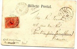 Brésil PERNAMBUCO CAD EXP.MARITIMO PERNAMBUCO 19.2.1905 Sur Cpa PORT DE PERNAMBUCO..................... - G - Cartas & Documentos