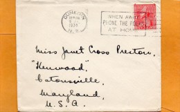 New Zealand 1934 Cover - Brieven En Documenten