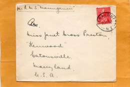 New Zealand 1936 Cover - Lettres & Documents