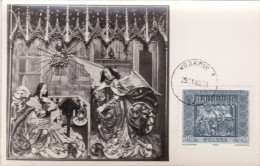 Carte Maximum POLOGNE N° Yvert 1044 (ANNONCIATION) Obl Sp Cracovie 1960 - Maximumkaarten