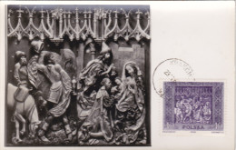 Carte Maximum POLOGNE N° Yvert 1046 (ADORATION Des MAGES) Obl Sp Cracovie 1960 - Maximum Cards