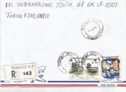 Mali 1998 Bamako World Cup Football Soccer USA Beckenbauer Germany Registered Cover - 1994 – Estados Unidos