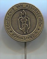 COMPAGNIE VAN ASSURADEUREN - GRAVENHAGE, Netherlands, Vintage Pin, Badge - Informatica