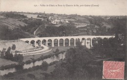 Cp , 23 , GUÉRET , Environs , Vallée De Glénic Et Pont Du Chemin De Fer - Guéret