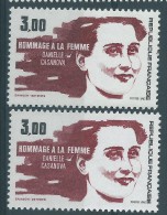 [01] Variété : N° 2259 Hommage Aux Femmes Bordeaux Au Lieu De Brun-rouge  + Normal  ** - Nuevos