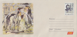 558FM- INTERNATIONAL POLAR YEAR, EMIL RACOVITA, BELGICA EXPEDITION, SHIP, PENGUINS, COVER STATIONERY, 2007, ROMANIA - Année Polaire Internationale