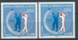 [01] Variété : N° 3935 Open De France De Golf Bleu Au Lieu De Bleu-violet  + Normal  ** - Ungebraucht