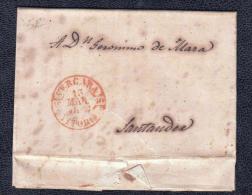 1848.- VERGARA A SANTANDER. - ...-1850 Prephilately