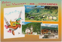 Haute  Savoie :  CONTAMINES - MONTJOIE  : Vue  1990 - Contamine-sur-Arve