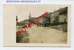 HERTZING-HERZING-Carte Photo Allemande-Guerre 14-18-1WK-Frankreich-Fran Ce-57- - Rechicourt Le Chateau