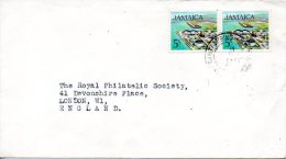 JAMAÏQUE. N°357 De 1972 Sur Enveloppe Ayant Circulé. Pétrole. - Aardolie