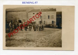 HEMING-Concert Militaire-Musique-Carte Photo Allemande-Guerre 14-18-1WK-Frankreich-Fran Ce-57- - Lorquin