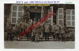 JOUY Aux ARCHES-GAUDACH-Casino Des Officiers-Musique-3xCartes Photos Allemandes-Guerre 14-18-1WK-Frankreich-France-57- - Ars Sur Moselle