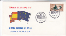 1978 SPAIN Madrid EUROPEAN COUNCIL EVENT COVER National  STAMP FAIRE European Community Forest Stamps - Comunità Europea