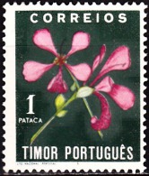 TIMOR - 1950, Flores Indígenas.  1 P.    Pap. Esmalte.  D. 14 1/4   ** MNH  MUNDIFIL  Nº 282 - Timor