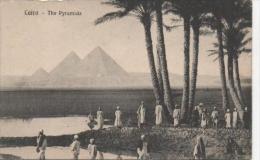 CP  CAIRO The Pyramids - Carte Animée Envoyée En 1916 - Pirámides