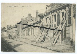 CPA- Guiscard  - La Rue De Ham (n°1) - Guiscard