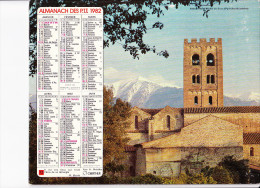 Almanach Des PTT 1982, Abbaye De St Michel De Cuxa (66) / Ramatuelle (83), OBERTHUR - Big : 1981-90