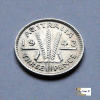 Australia - 3 Pence - 1943 - Sonstige & Ohne Zuordnung