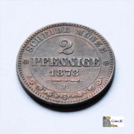 Alemania - Sajonia - 2 Pfennig - 1873 - Andere & Zonder Classificatie