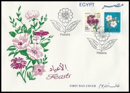 Egypt 1998 First Day Cover - FDC FEASTS / HOLIDAYS / FLOWERS / ROSES / Feast - Briefe U. Dokumente