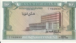 GHANA 10 SHILLINGS 1963 UNC P 1 D - Ghana