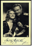 Autogramm  Willy Fritsch  Handsigniert  -  Mit Marte Harell  -  Schauspieler Foto Ross Verlag Nr. 3305/1 Von Ca.1940 - Autografi
