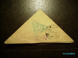 RUSSIA USSR  LATVIA  1946 MILITARY FIELDPOST , CENSOR , TRIANGULAR LETTER ,   0 - Covers & Documents