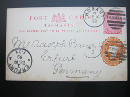 1893 , Postcard  To Germany - Lettres & Documents