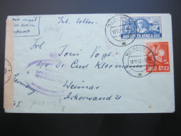 1942, POW, Interniertenpost , Camp , ( German), Cover To Germany With Censorship - Lettres & Documents