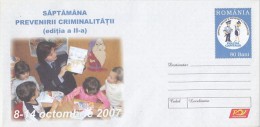 662FM- POLICE, CRIME PREVENTION WEEK, COVER STATIONERY, 2007, ROMANIA - Police - Gendarmerie