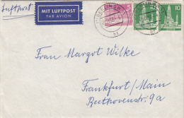 BERLIN ARCHITECTURE, CHURCH, STAMP ON COVER, 1958, GERMANY - Briefe U. Dokumente