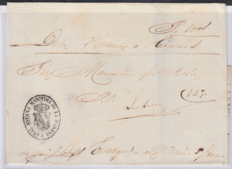 PREFI-209. CUBA SPAIN ESPAÑA. STAMPLESS. MARITIME MAIL. 1860. CORREO DE CABOTAJE.  LA HABANA A CARDENAS. SHIP “MER - Prephilately