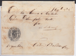 PREFI-218. CUBA SPAIN ESPAÑA. STAMPLESS. MARITIME MAIL. 1858. CORREO DE CABOTAJE.  LA HABANA A CARDENAS. SHIP “DOL - Prephilately