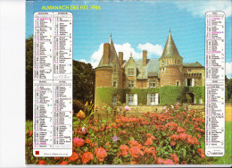 Almanach Des PTT 1986, Vihiers (Maine Et Loire), Château / Brantes Et Ventoux (Vaucluse), OBERTHUR - Big : 1981-90