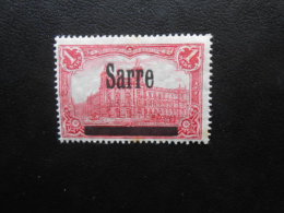 SARRE : N° 17 Neuf* (charnière) - Unused Stamps