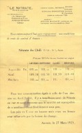 Liste Des Prix - Prijslijst - Landbouw Meststoffen Engrais Le Nitrate  - Ide Dewilde Anvers Antwerpen 1925 - Agricultura