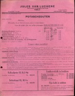Prijslijst Landbouw Meststoffen Engrais Potaschzouten - Jules Van Luchene Tielt 1933 - Landwirtschaft