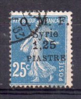 Syrie N°61 Oblitéré Variété Chiffre 1 Cassé - Gebraucht