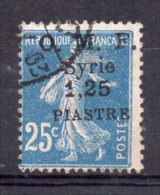 Syrie N°61 Oblitéré Variété Chiffre 1 Cassé - Used Stamps