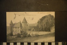 CP, 38, VIRIEUX SUR BOURBRE Le Vieux Chateau Construit Vers L'An 1010 Edition Boulud Buraliste Virieu RARE Plan - Virieu